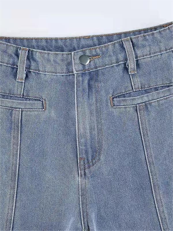 Schlaghose Jeans mit Back Star Patch