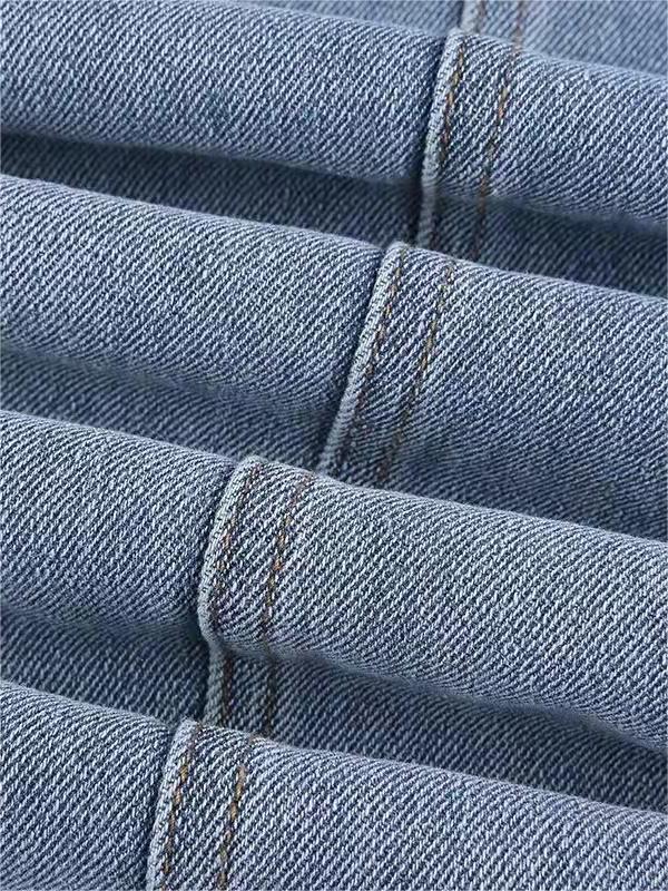 Schlaghose Jeans mit Back Star Patch