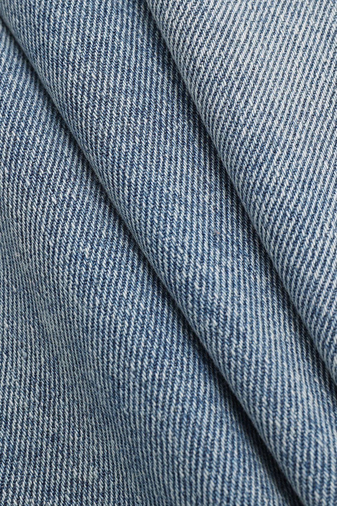 Jeans a gamba dritta con vita asimmetrica vintage blu