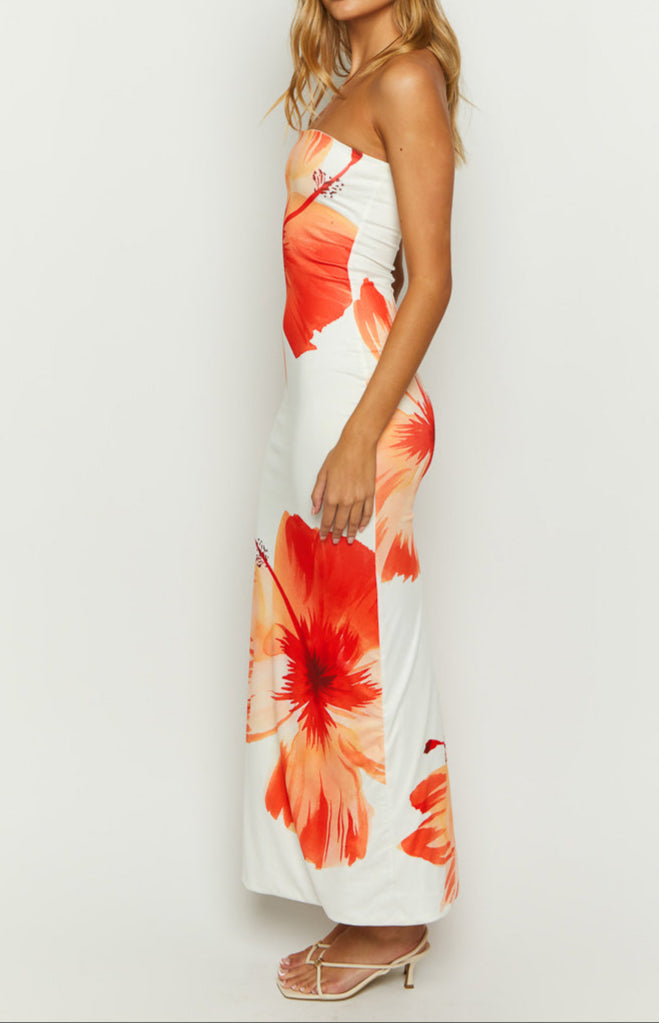 Pippa White Floral Maxi Dress