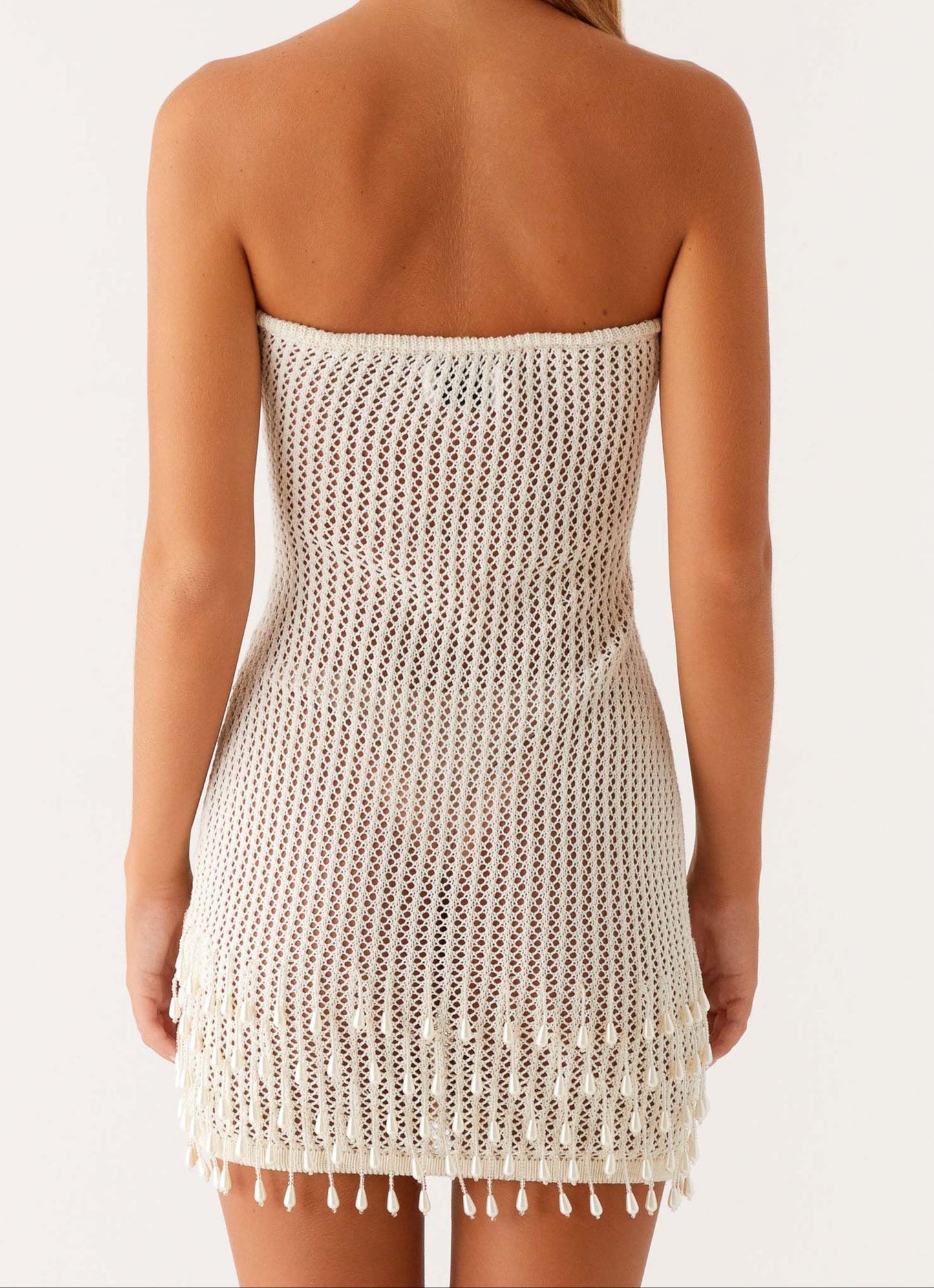 Armina Häkel Minikleid - Ivory