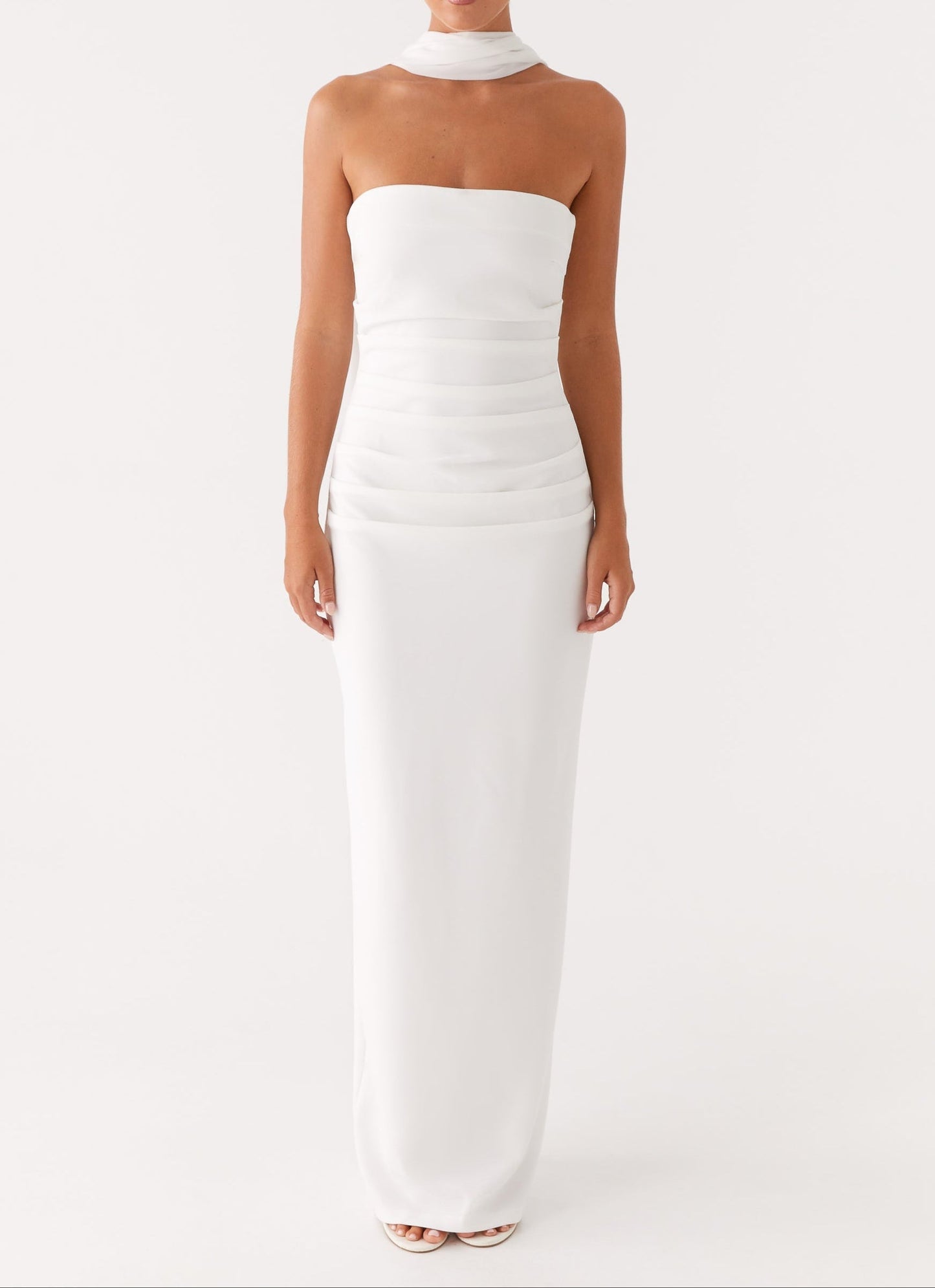 Brunetta Maxikleid - White