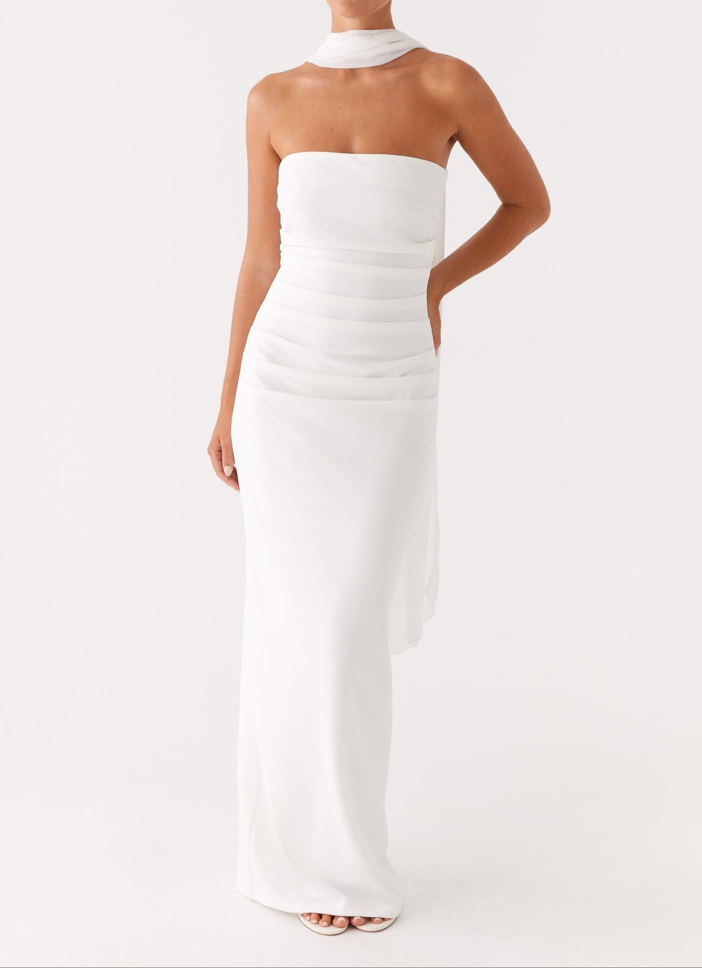 Brunetta Maxikleid - White