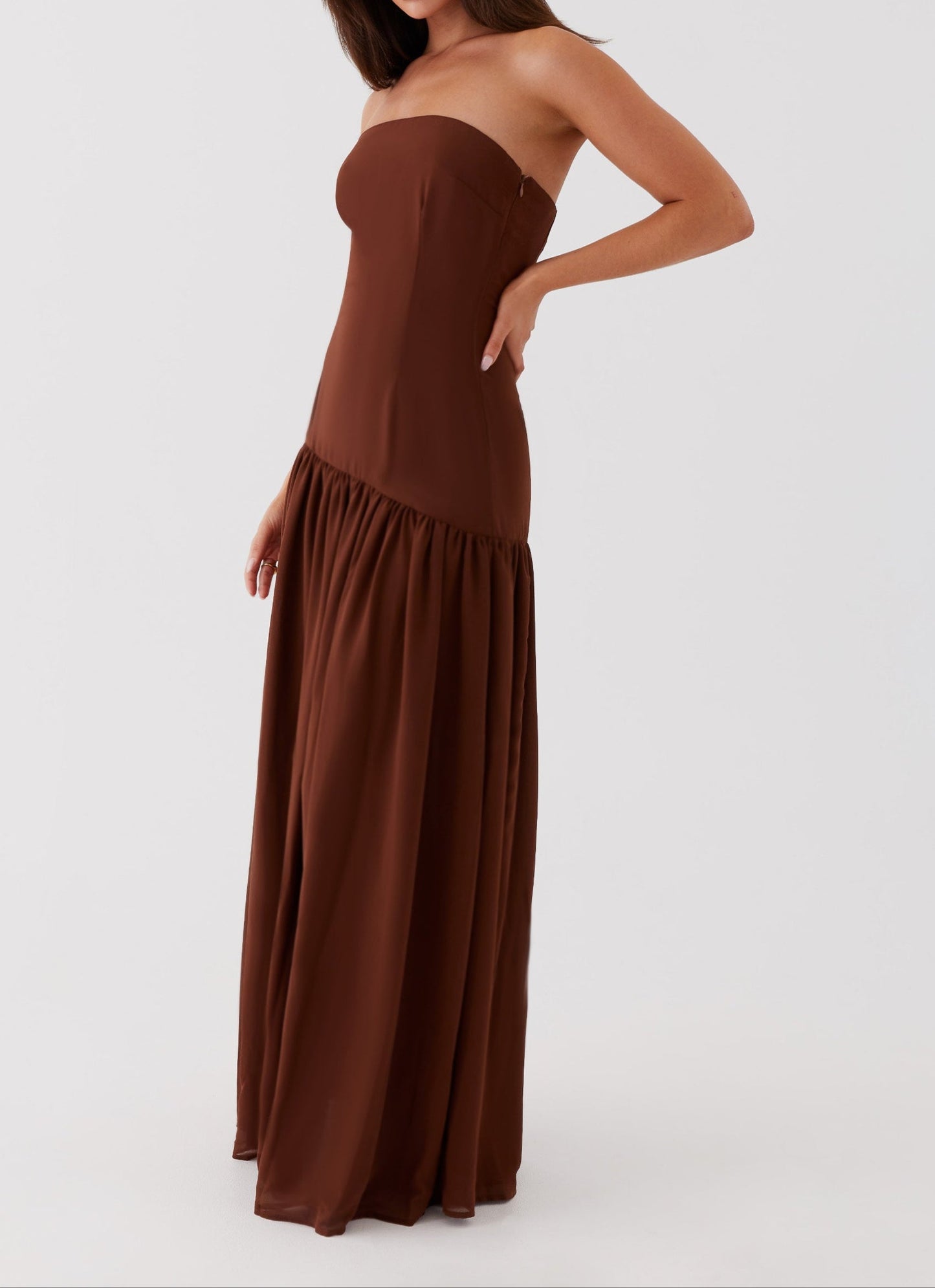 Gioconda -cursus Maxikleid - Braun