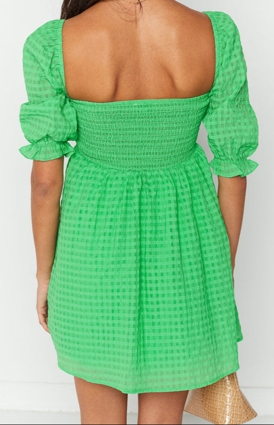 Fella groene baby pop minikleid