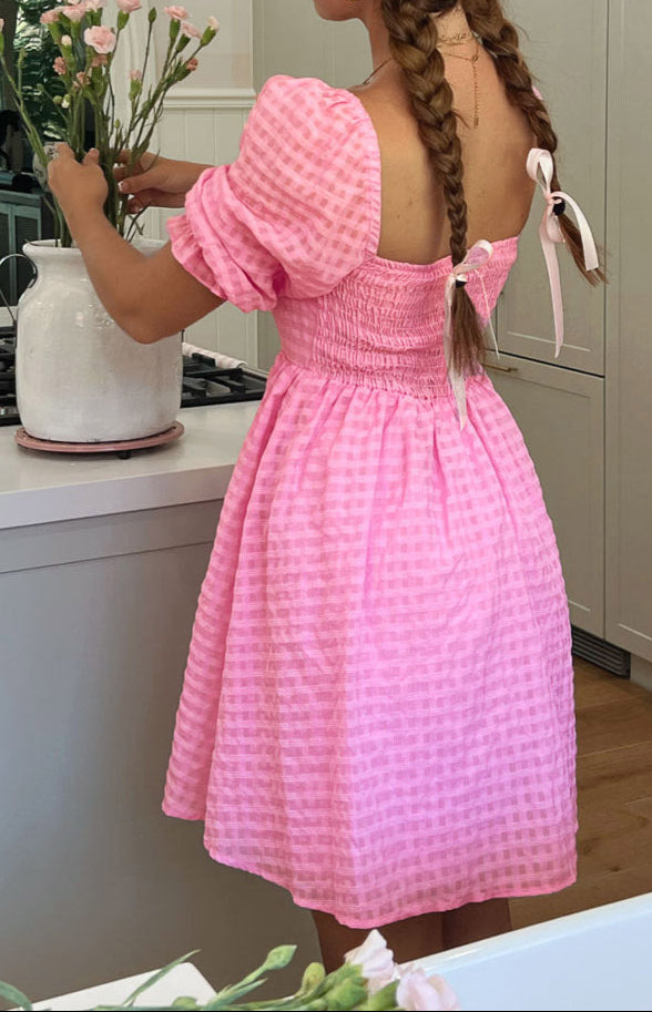 Rialta Pink Babydoll Minikleid