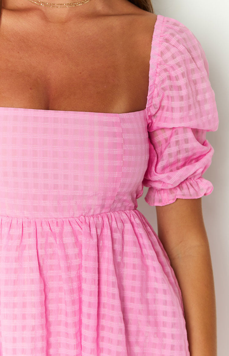 Rialta Pink Babydoll Minikleid