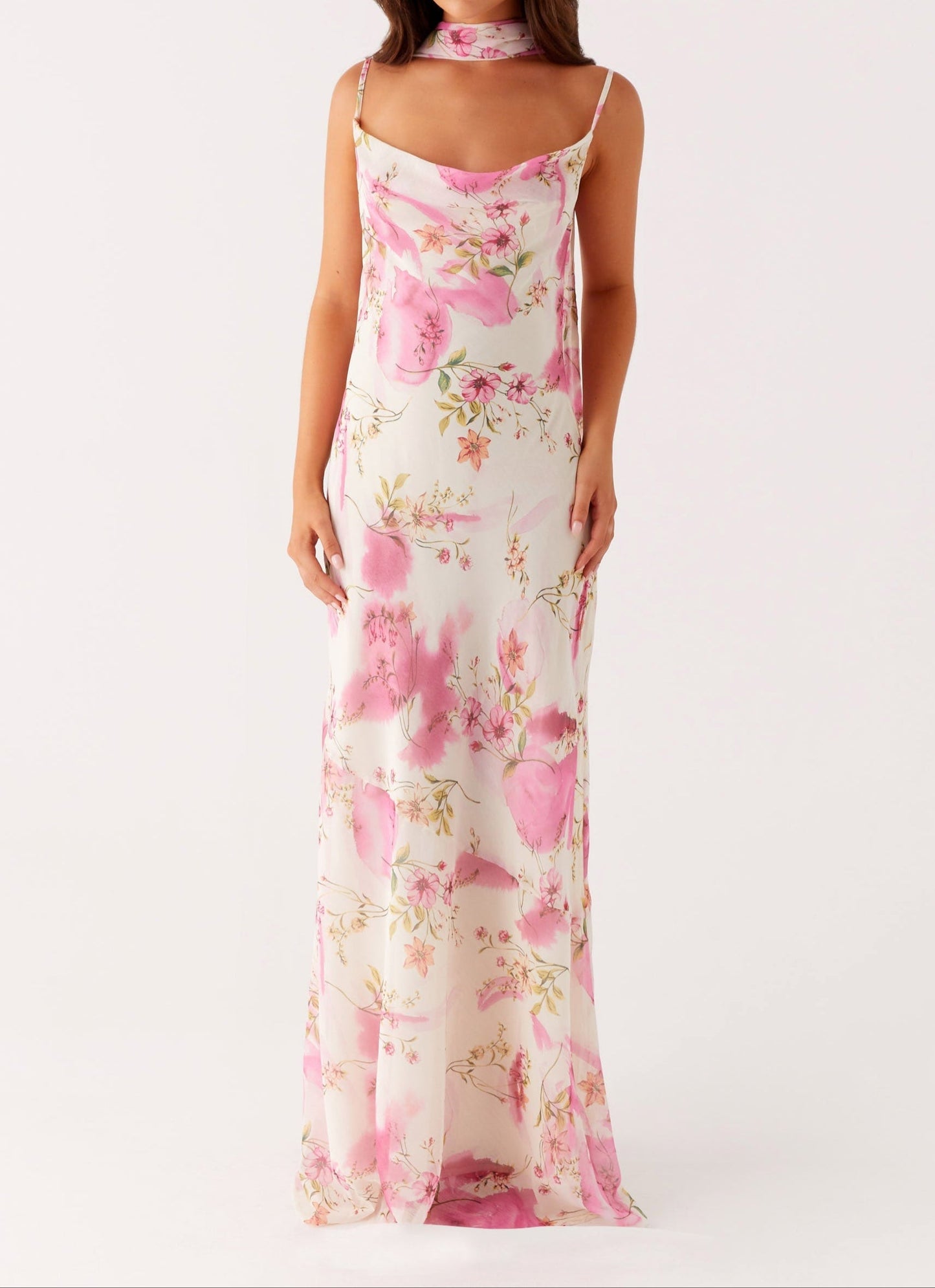 Orsola Maxikleid - Ivory -gekleurd bloempatroon