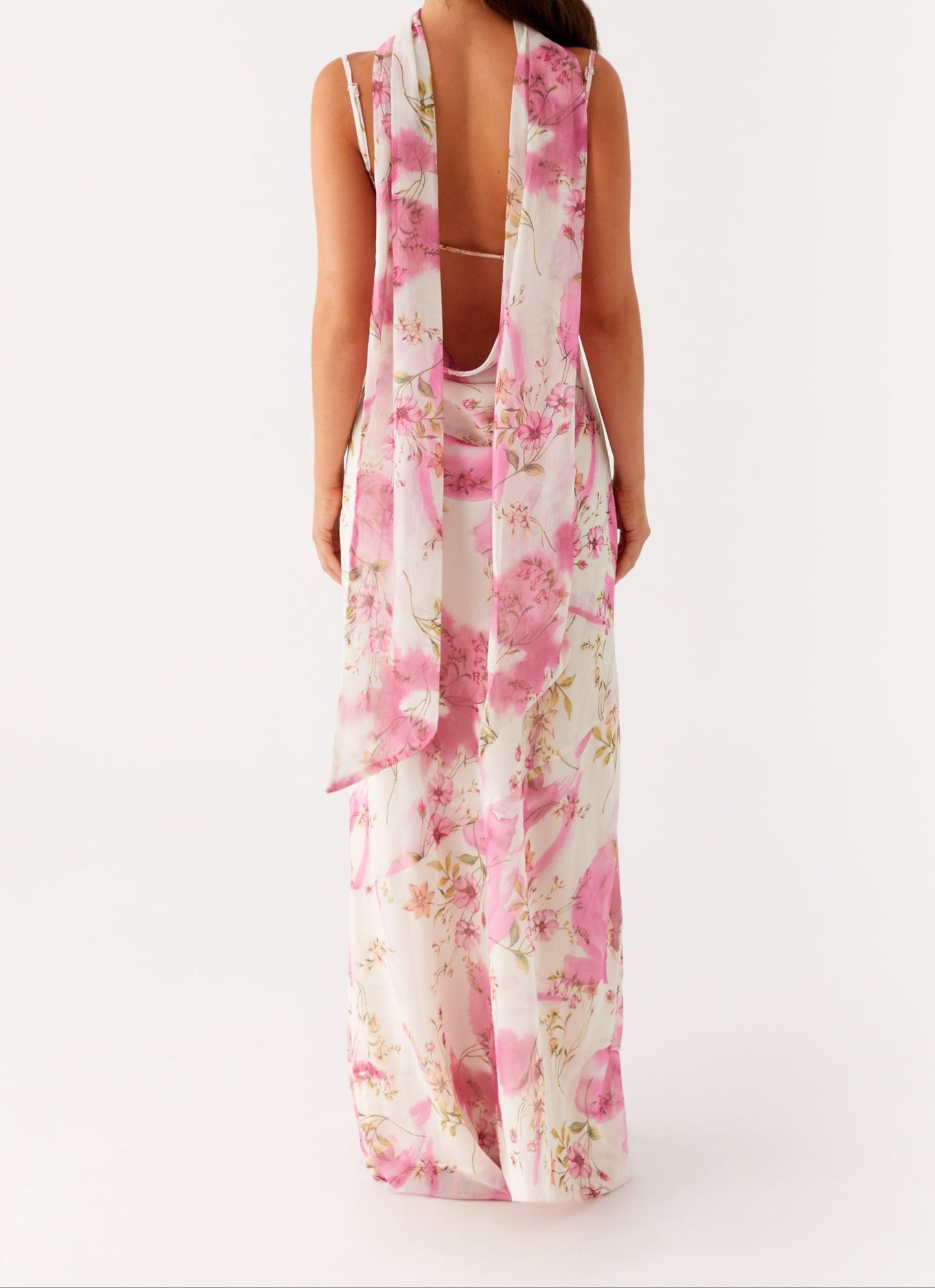 Orsola Maxikleid - Ivory -gekleurd bloempatroon