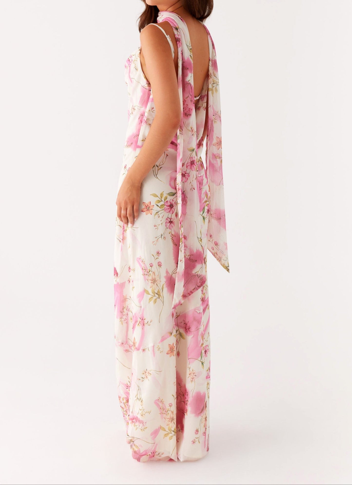 Orsola Maxikleid - Ivory -gekleurd bloempatroon
