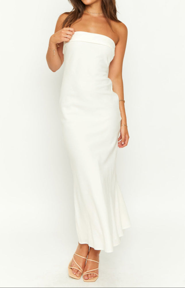 Federica Summer Cream MIDI -jurk