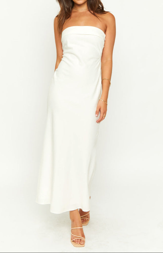 Federica Summer Cream MIDI -jurk