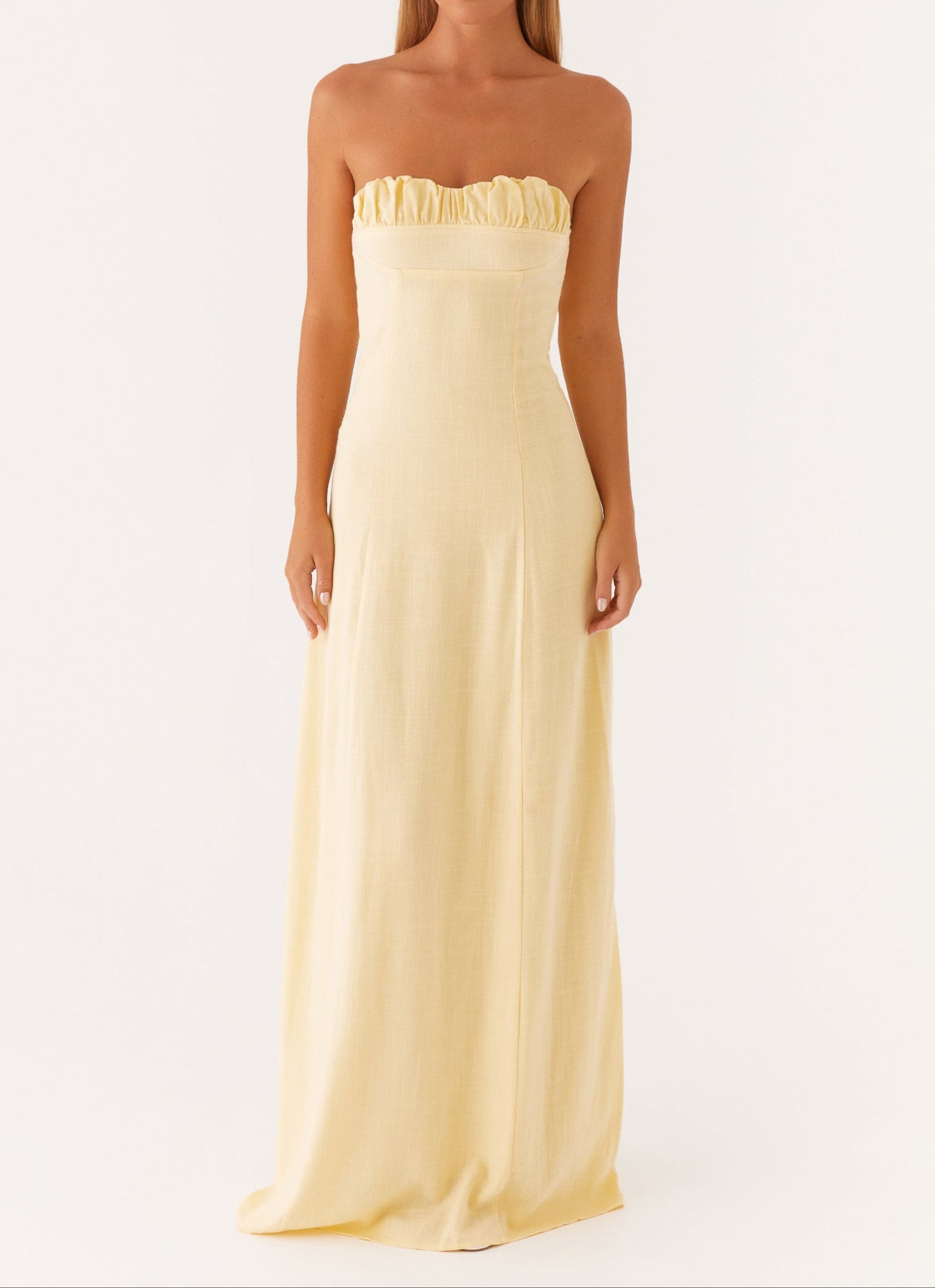 Jaquetta Linen Maxi -jurk - geel