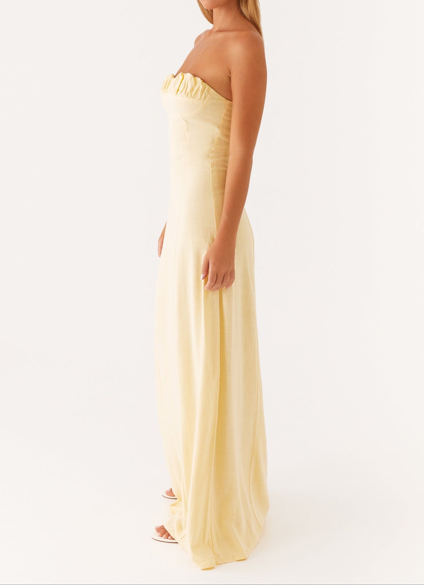 Jaquetta Linen Maxi -jurk - geel