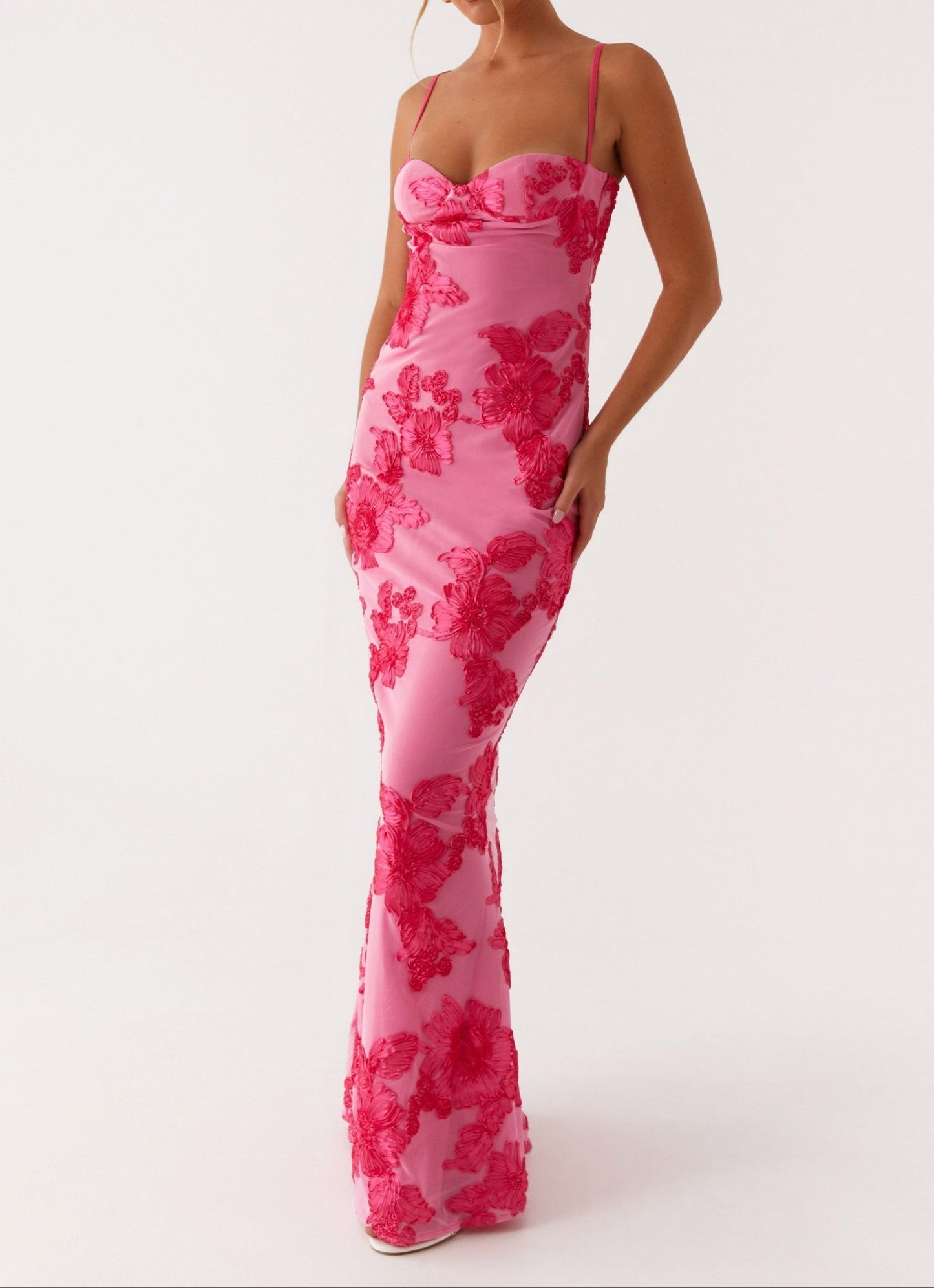 Elisabetta Maxikleid - Pink