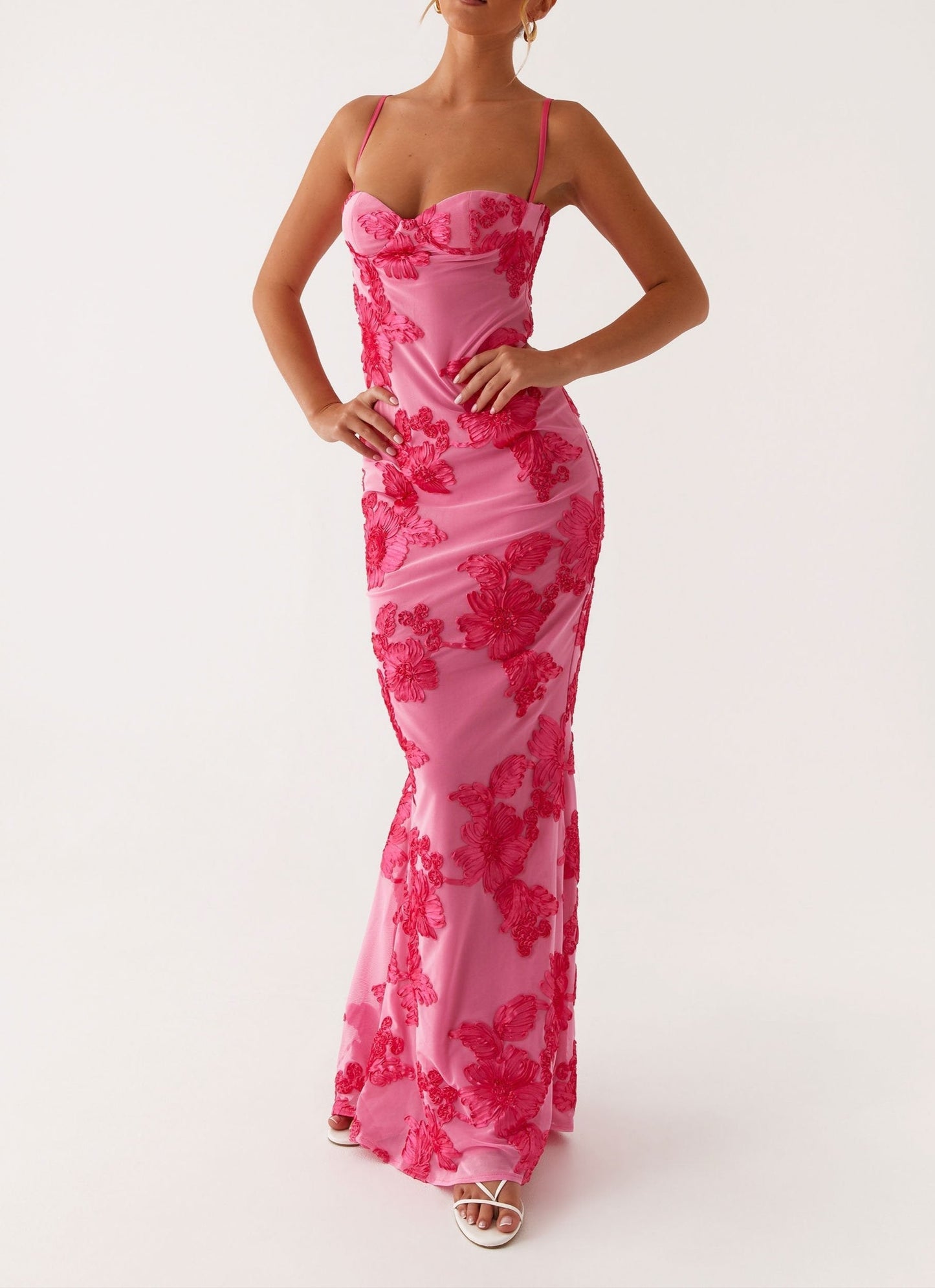 Elisabetta Maxikleid - Pink