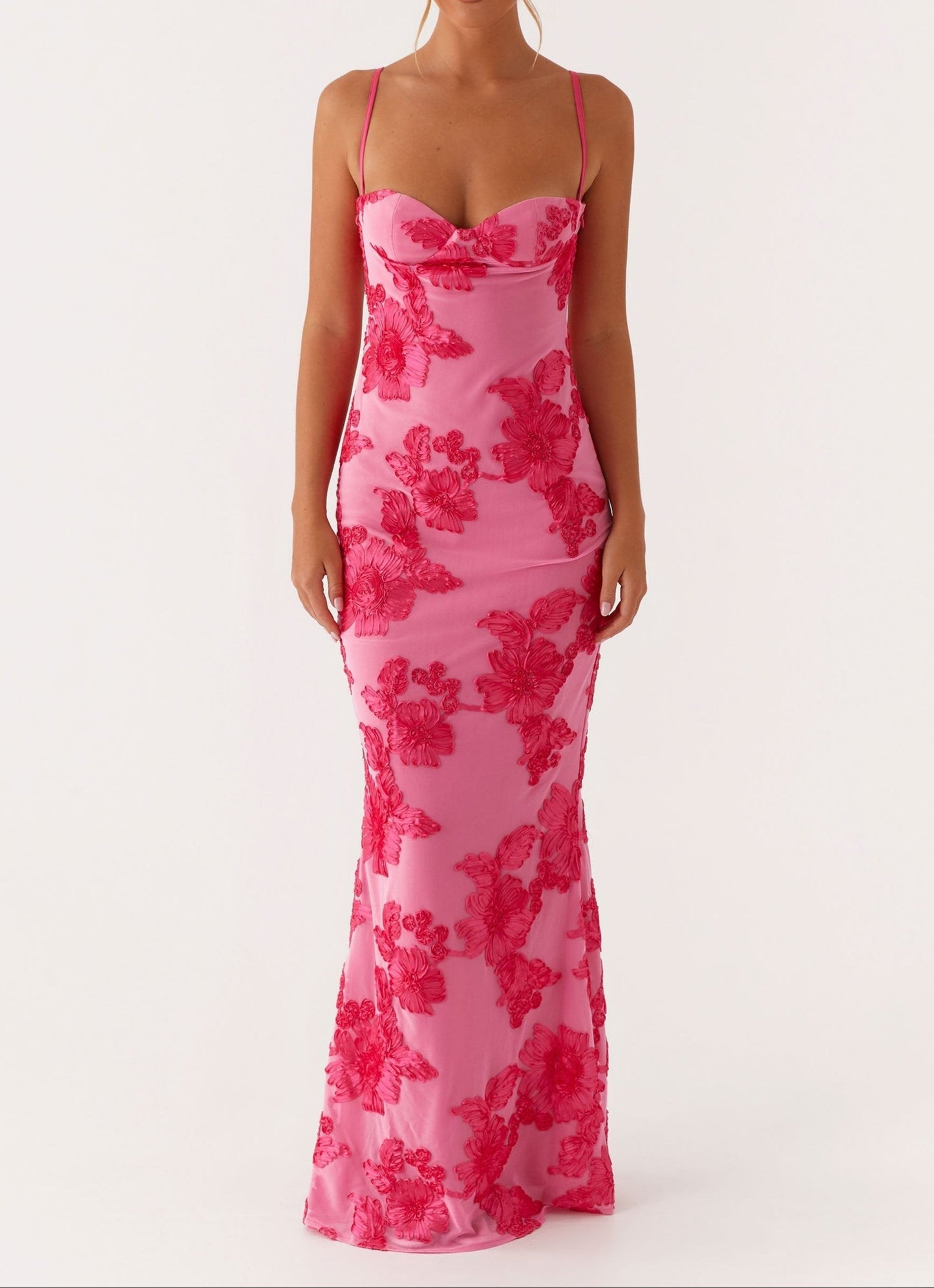 Elisabetta Maxikleid - Pink