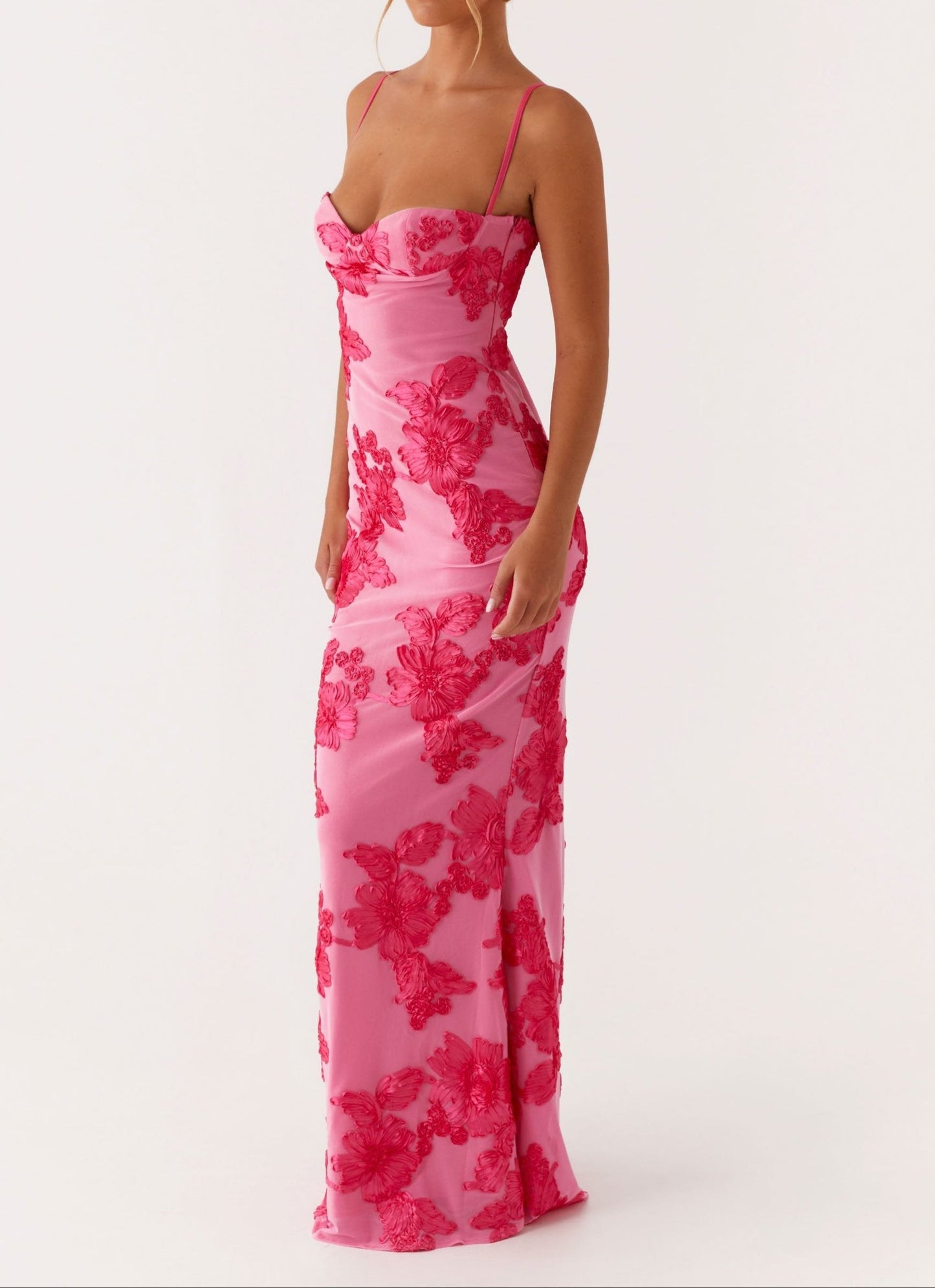 Elisabetta Maxikleid - Pink