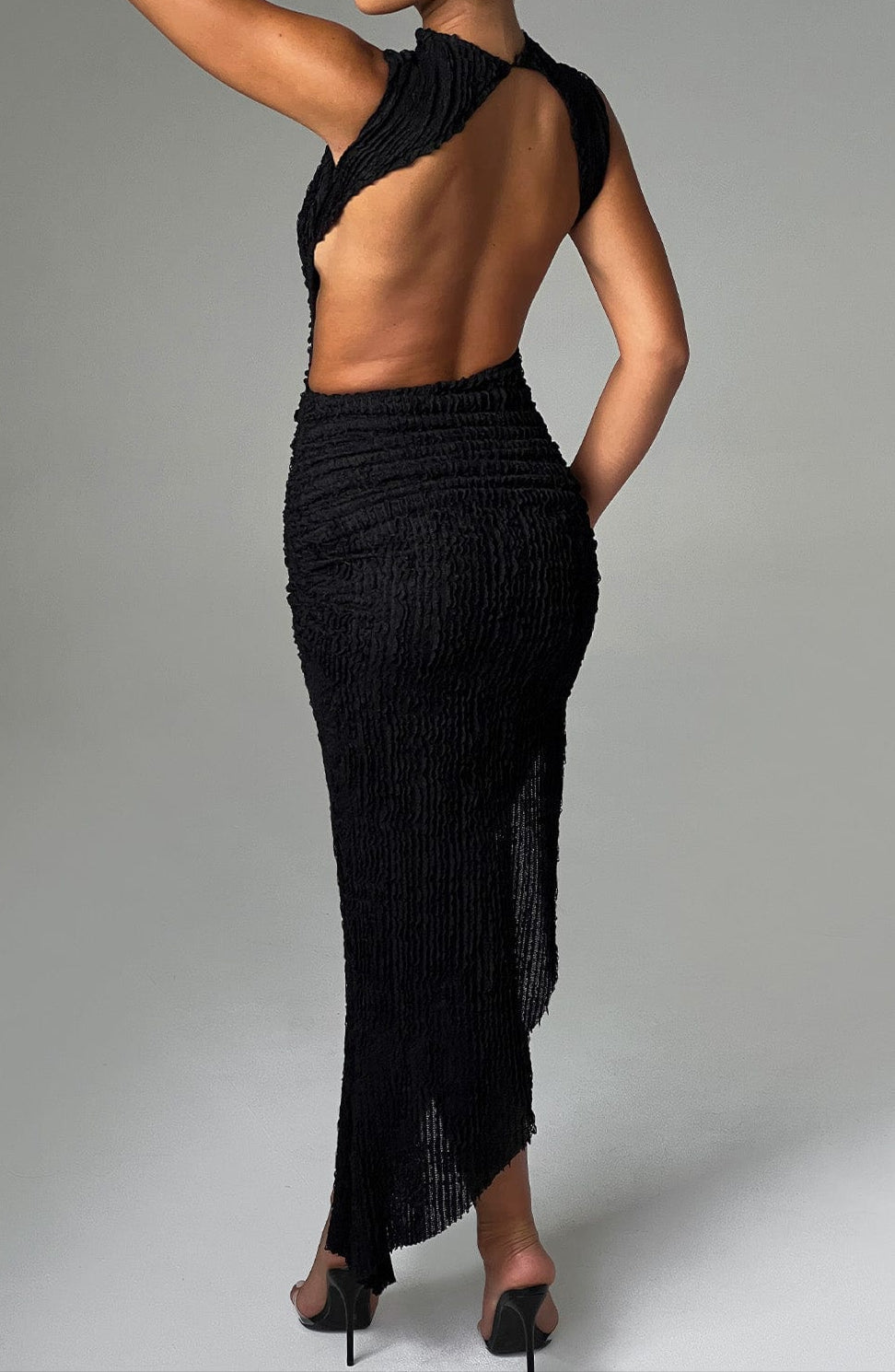 Lavanda Midikleid - czarny