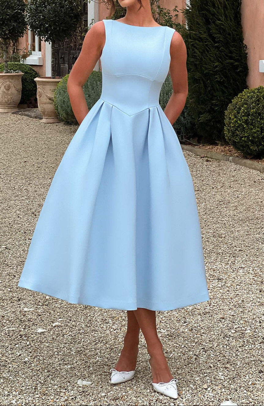 Marisa Midikleid - Blauw