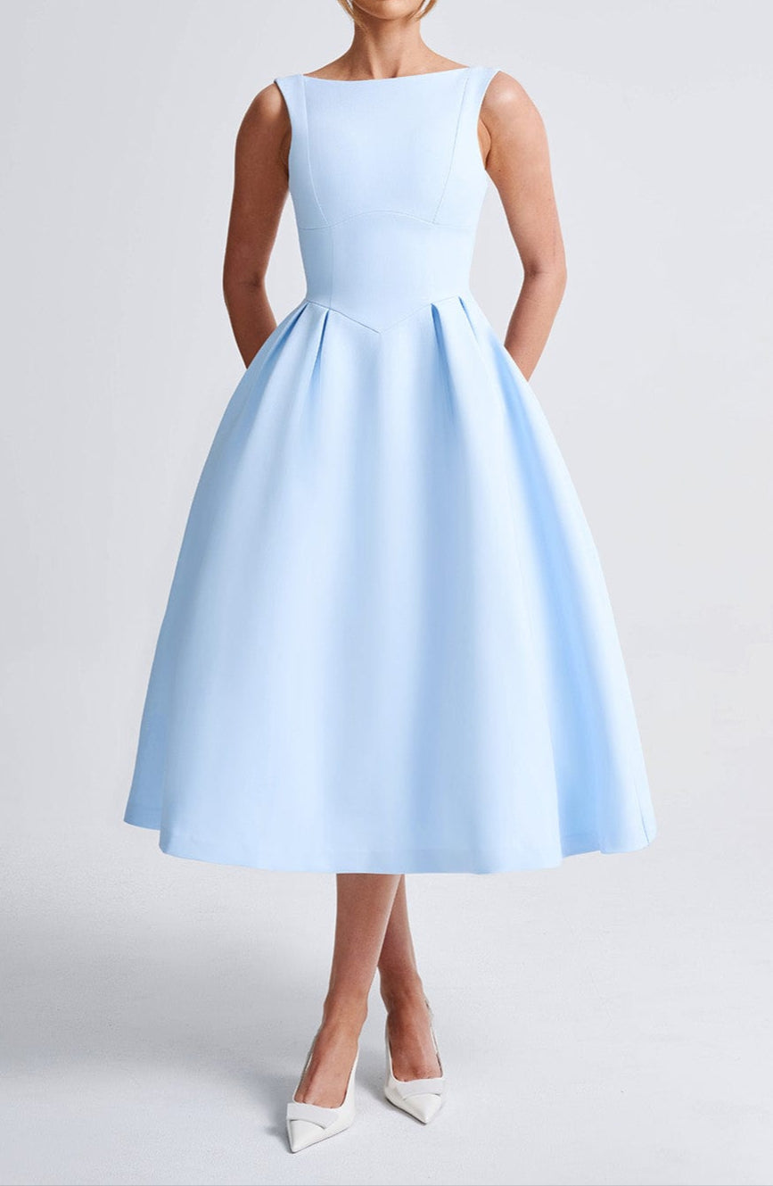 Marisa Midikleid - Blauw