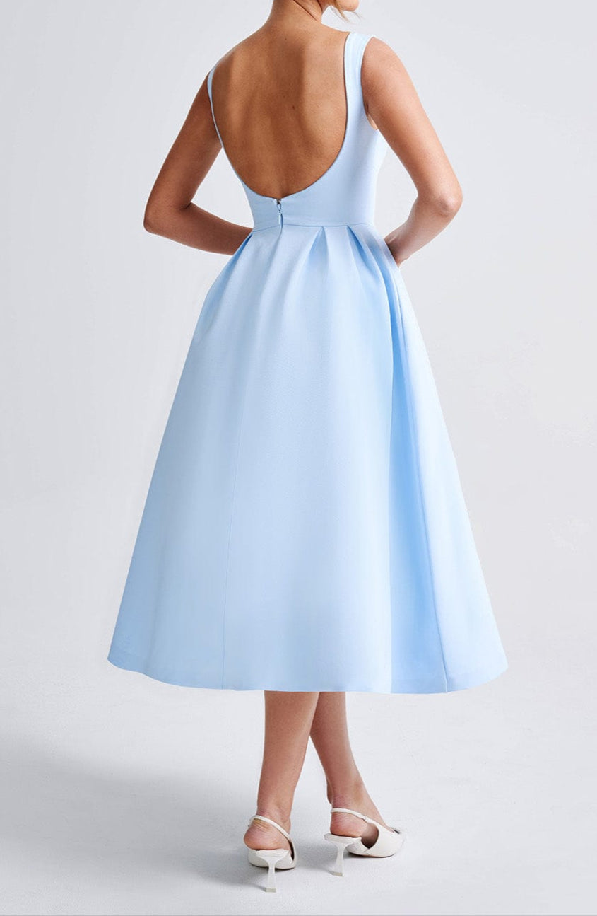 Marisa Midikleid - Blauw