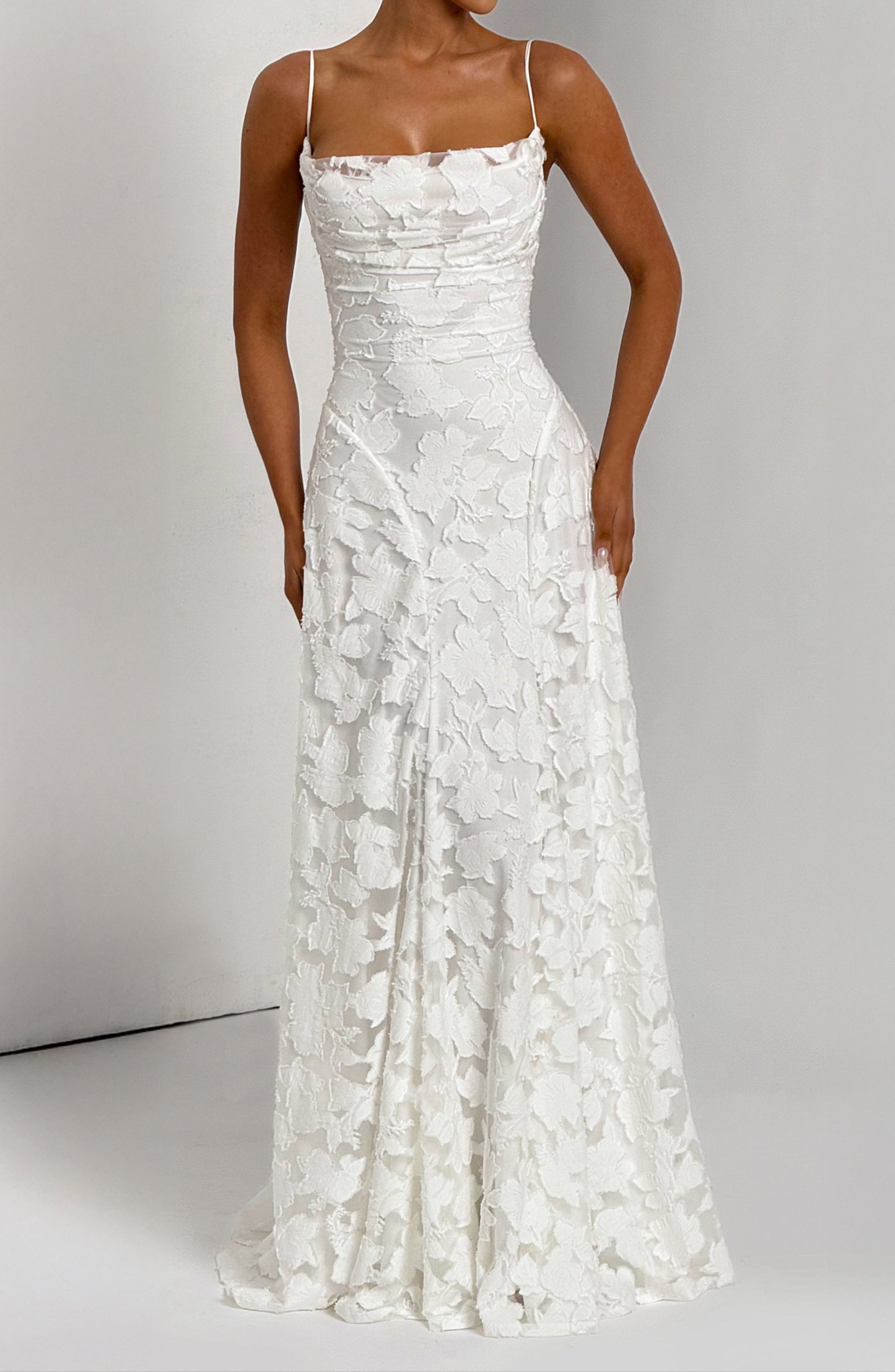 Ariana Maxikleid – Elfenbein