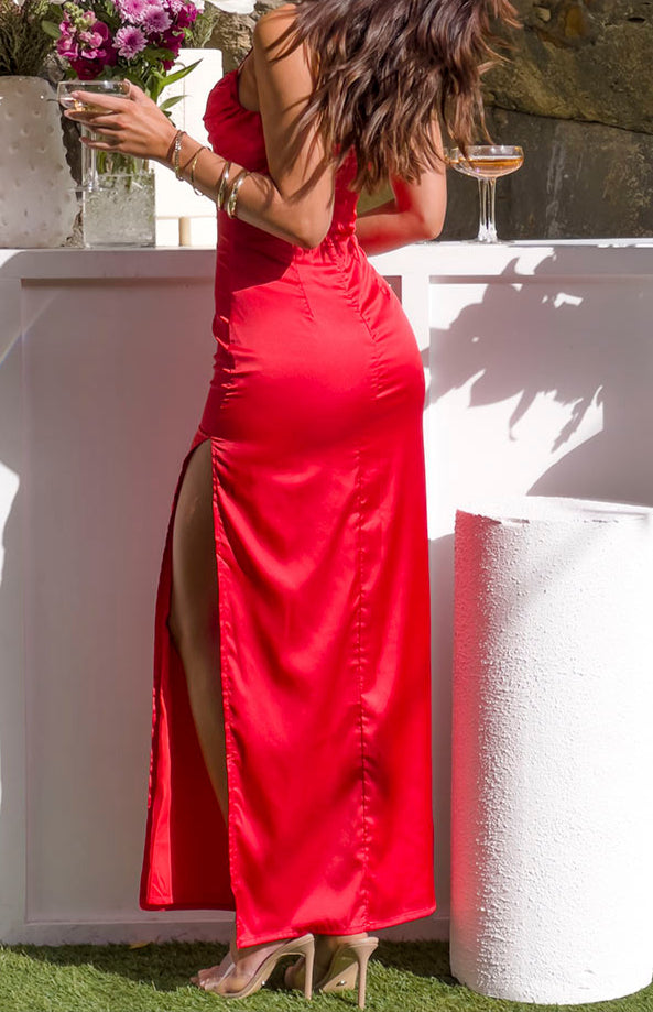 Zoe Red Maxi -jurk