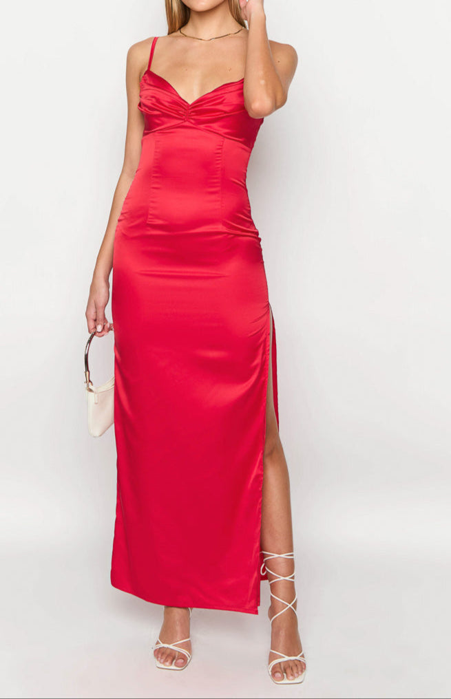 Zoe Red Maxi -jurk