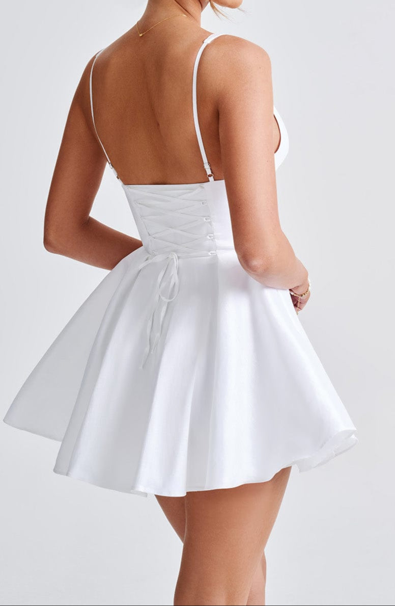 Paola Mini Dress - Ivory