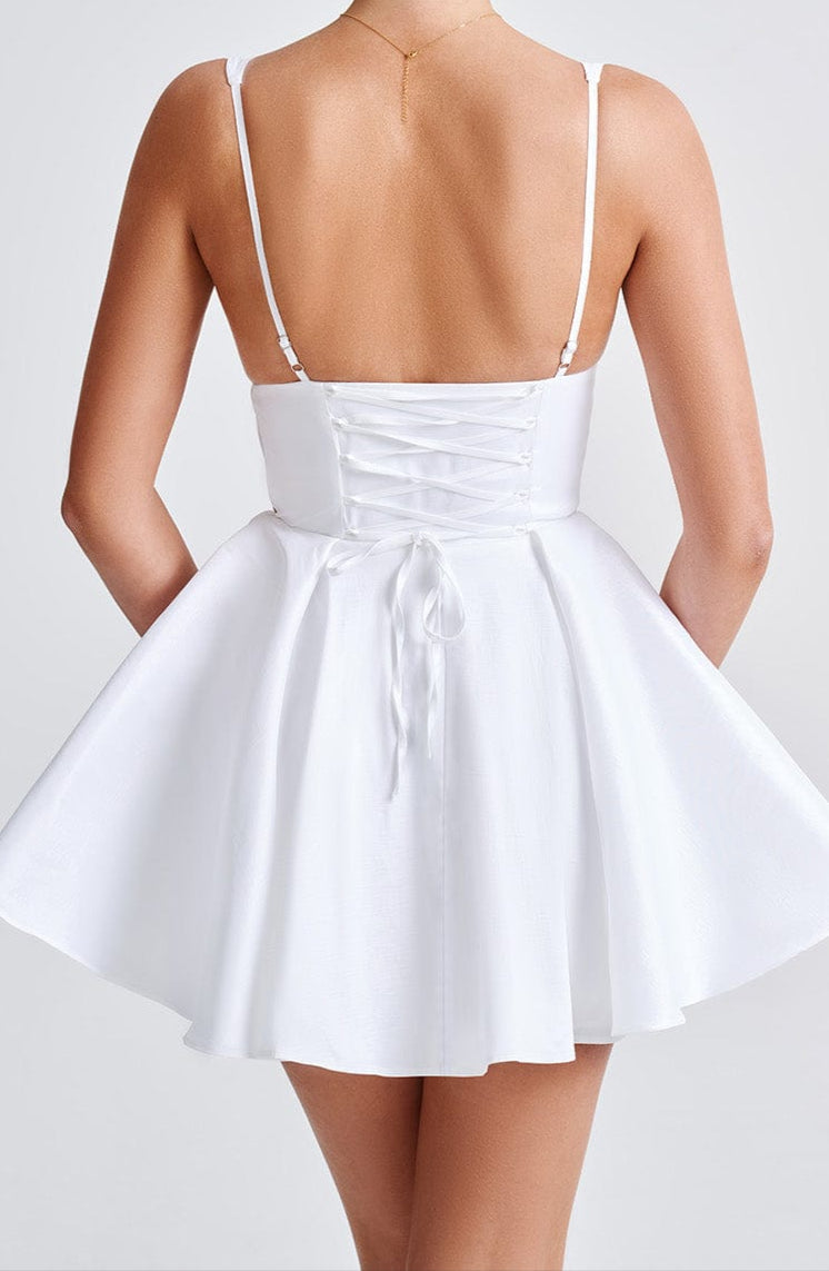 Paola Mini Dress - Ivory