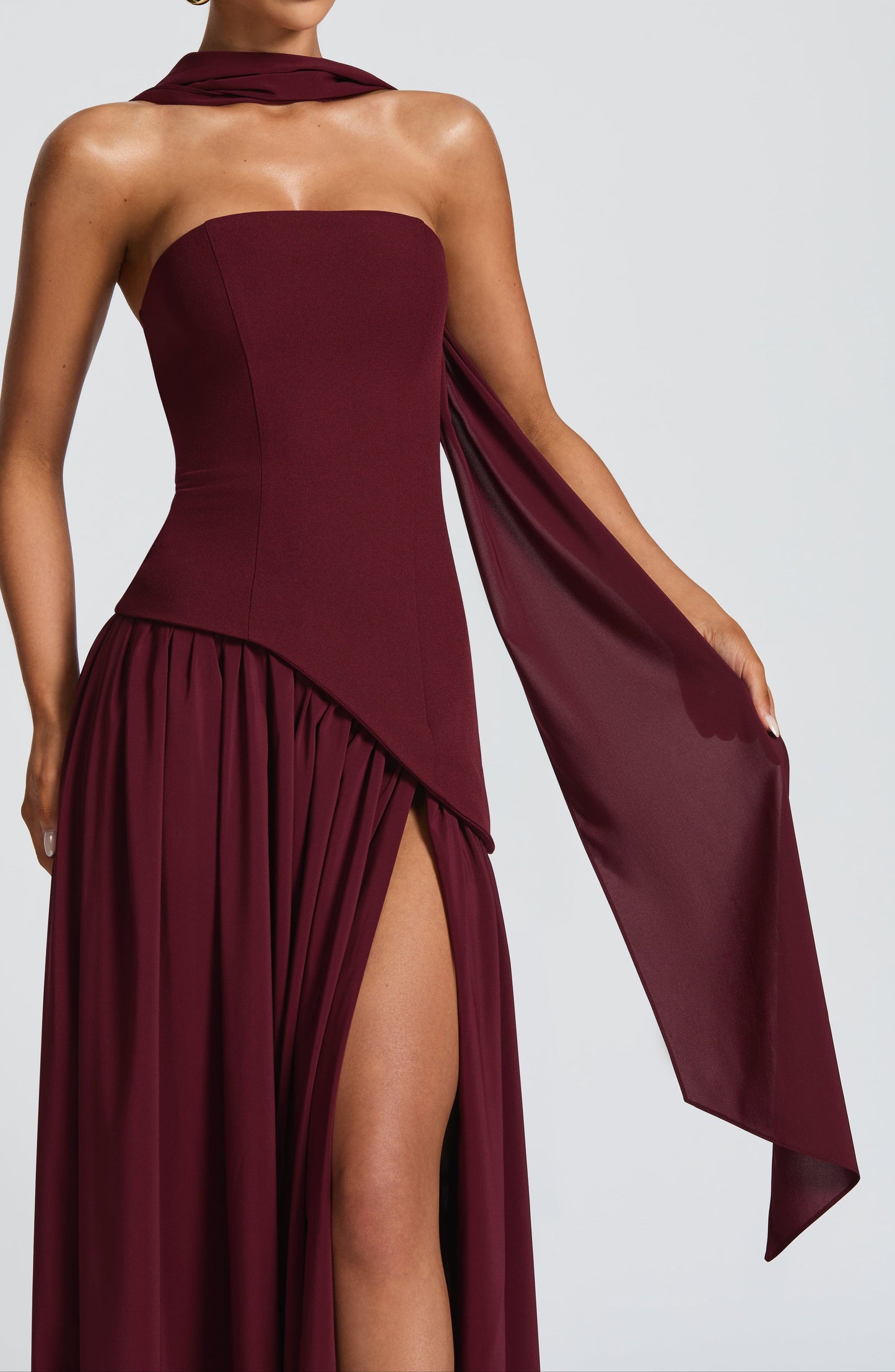 Natal Maxikleid - Kirschlack