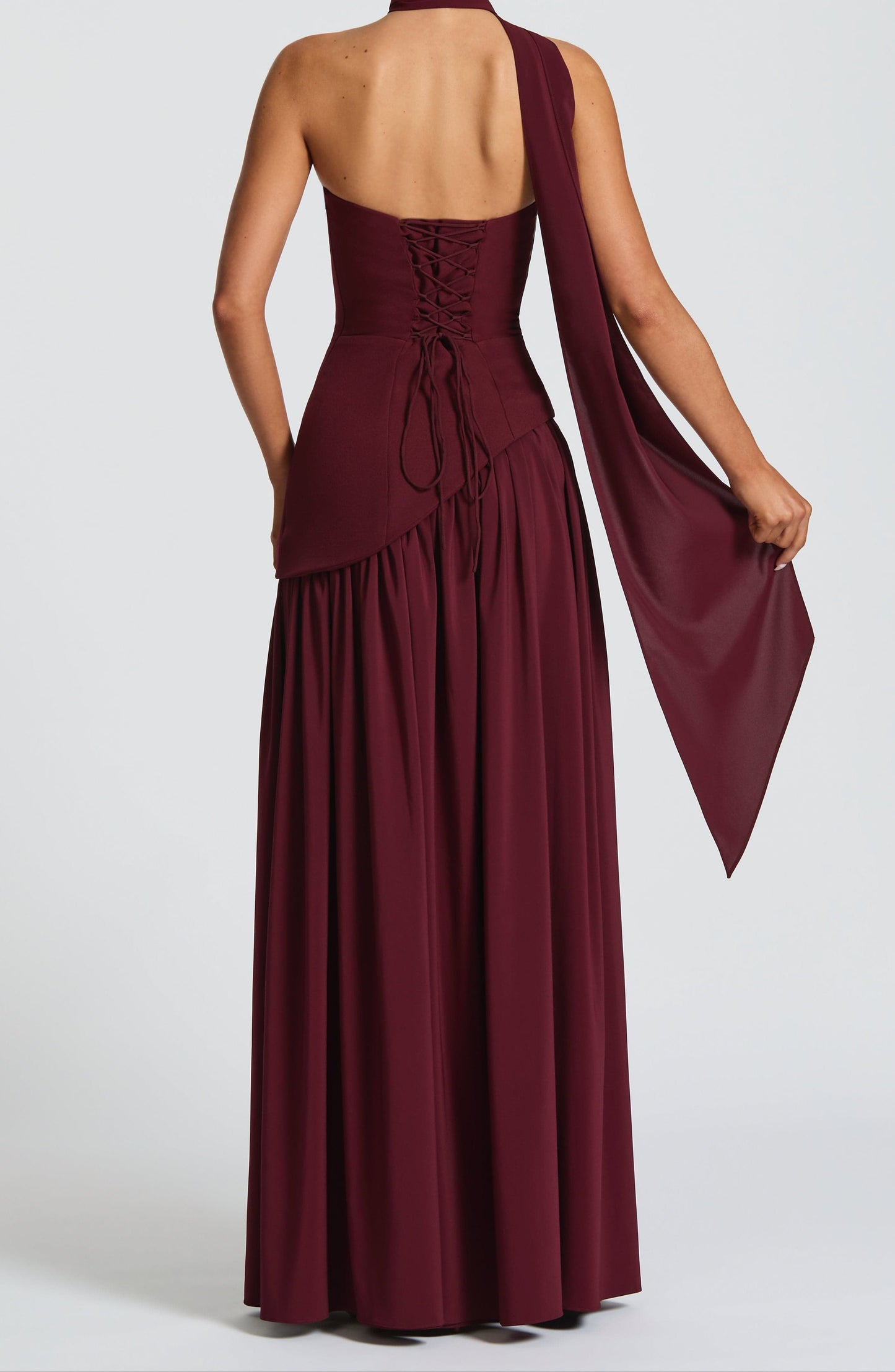 Natal Maxikleid - Kirschlack