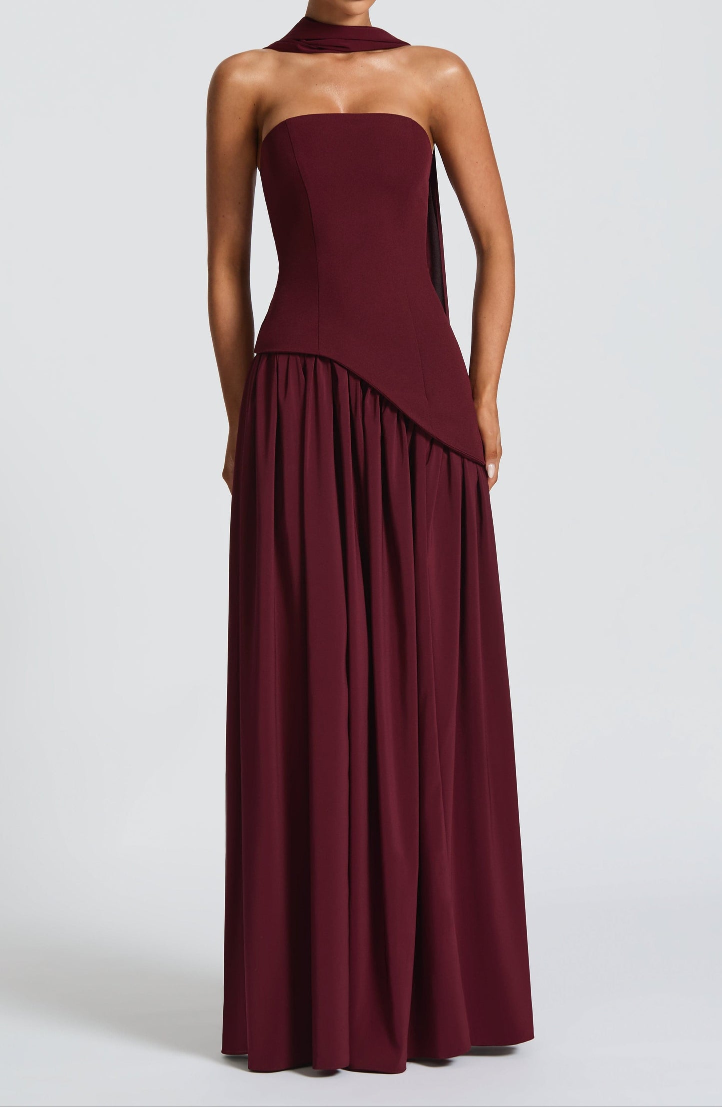 Natal Maxikleid - Kirschlack