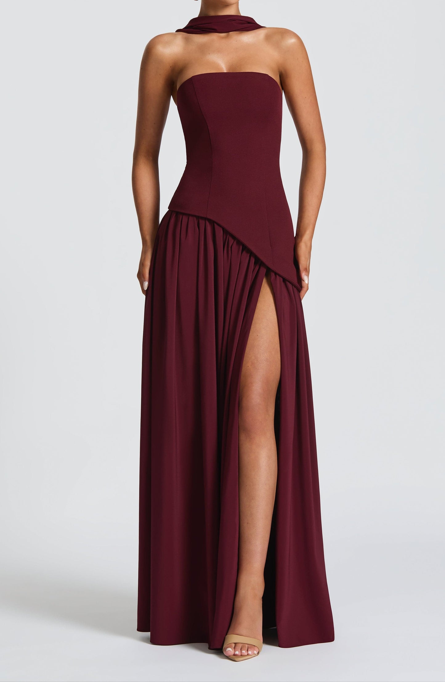 Natal Maxikleid - Kirschlack