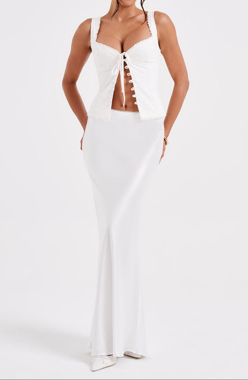 Brune Maxi Rock - Ivory