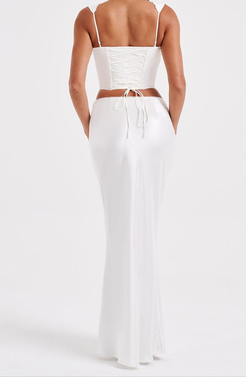 Brune Maxi Rock - Ivory