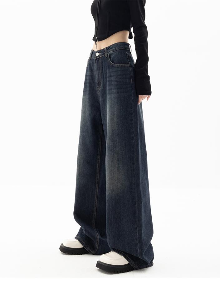 Dunkelblaue 90er Vintage Baggy Boyfriend Jeans