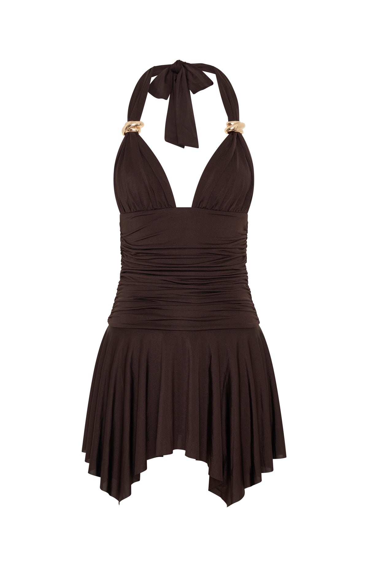 Yasmin mini dress chocolate brown
