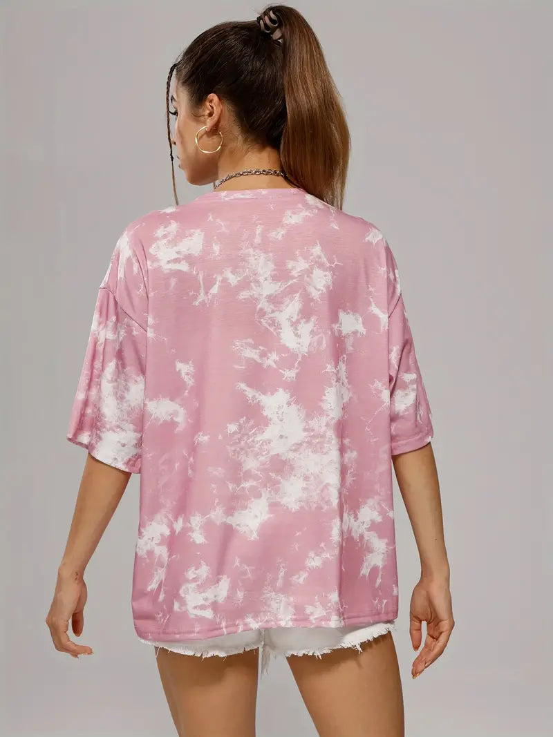 Punk Oversized Tie Dye T-Shirt 