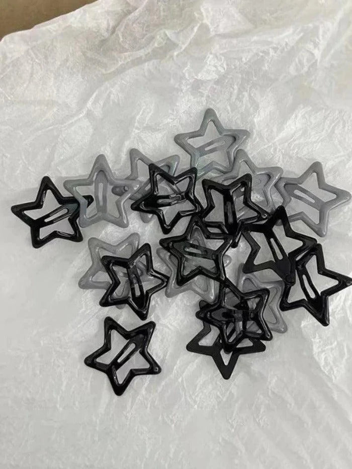 Y2K star pattern hair clip