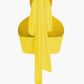 Solid Color Y2k Tie Back Cross Halter Top 