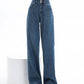 Hochgeknöpfte Air Jeans mit hoher Taille