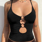 Crop Cami Top mit O-Ring-Ausschnitt