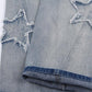 Verwaschene Vintage Boyfriend Jeans mit Sternen Patch