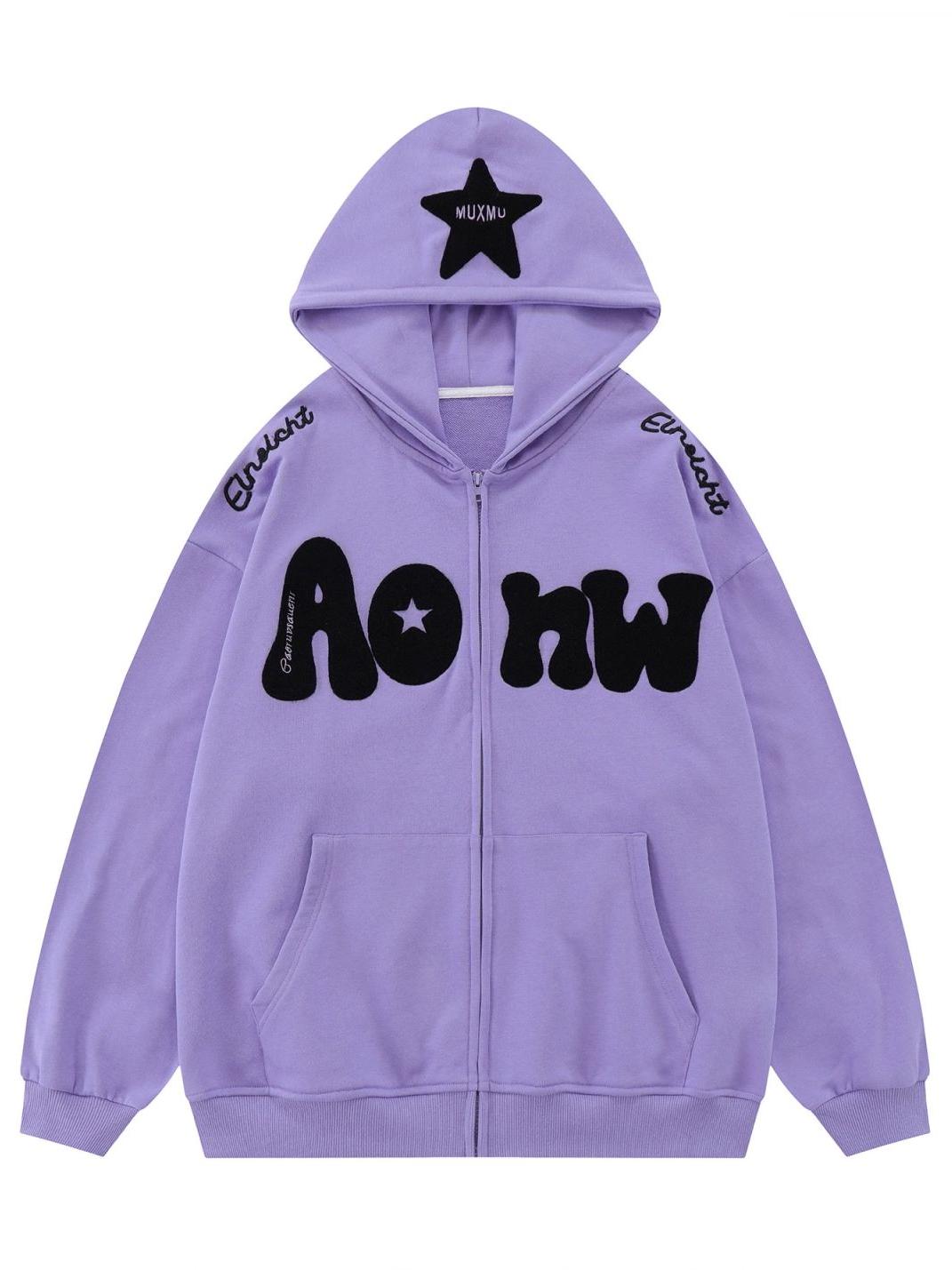 Oversize Hoodie mit Y2K Druck