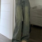 Vintage Baggy Boyfriend Jeans mit Verblasstem Effekt