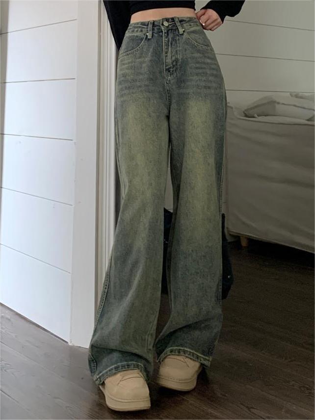 Vintage Baggy Boyfriend Jeans mit Verblasstem Effekt