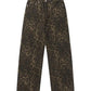 Y2k leopard baggy boyfriend jeans