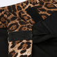 Leoparden Splice Schlaghose mit Elastischem Bund